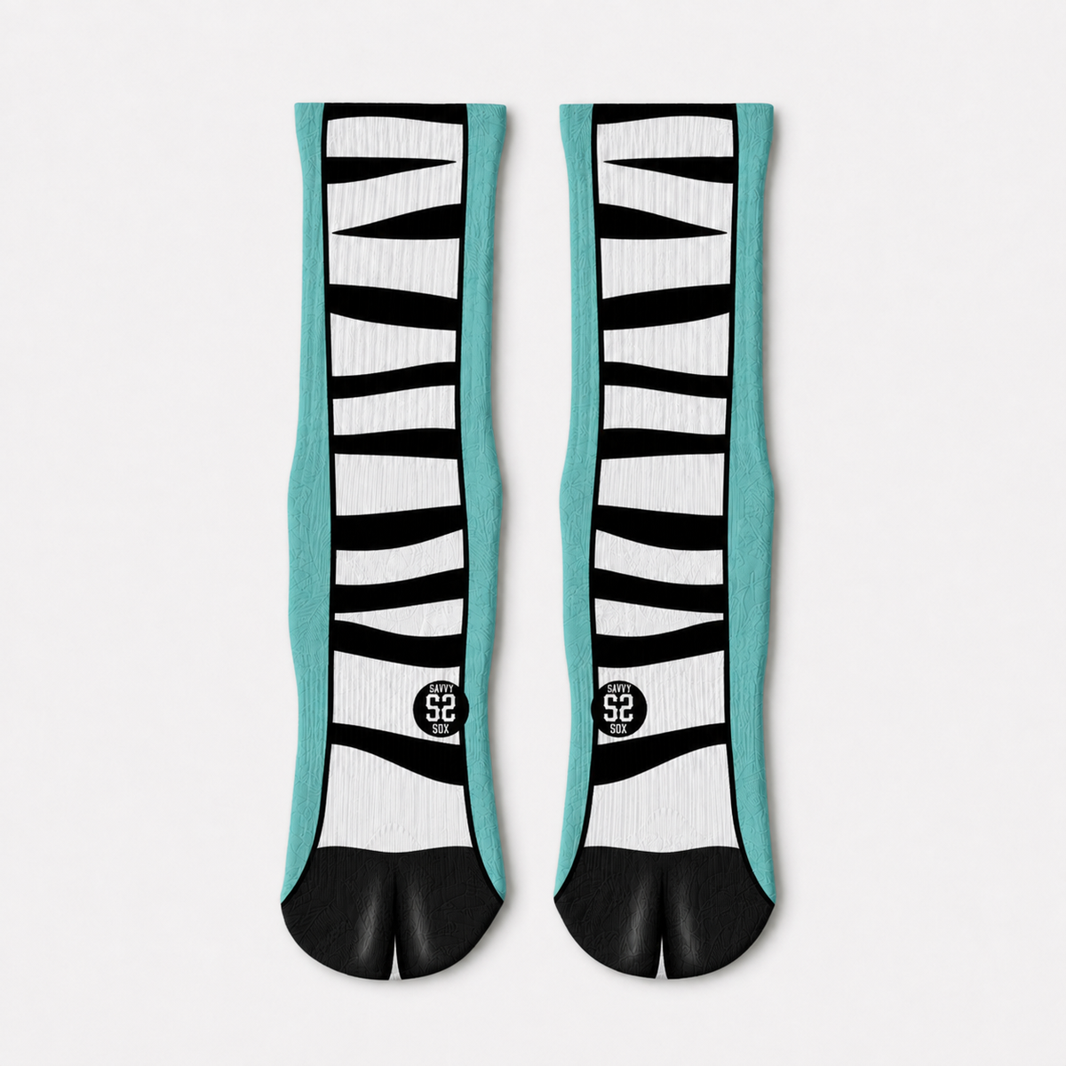 Crazy Zebra Legs Crew Socks
