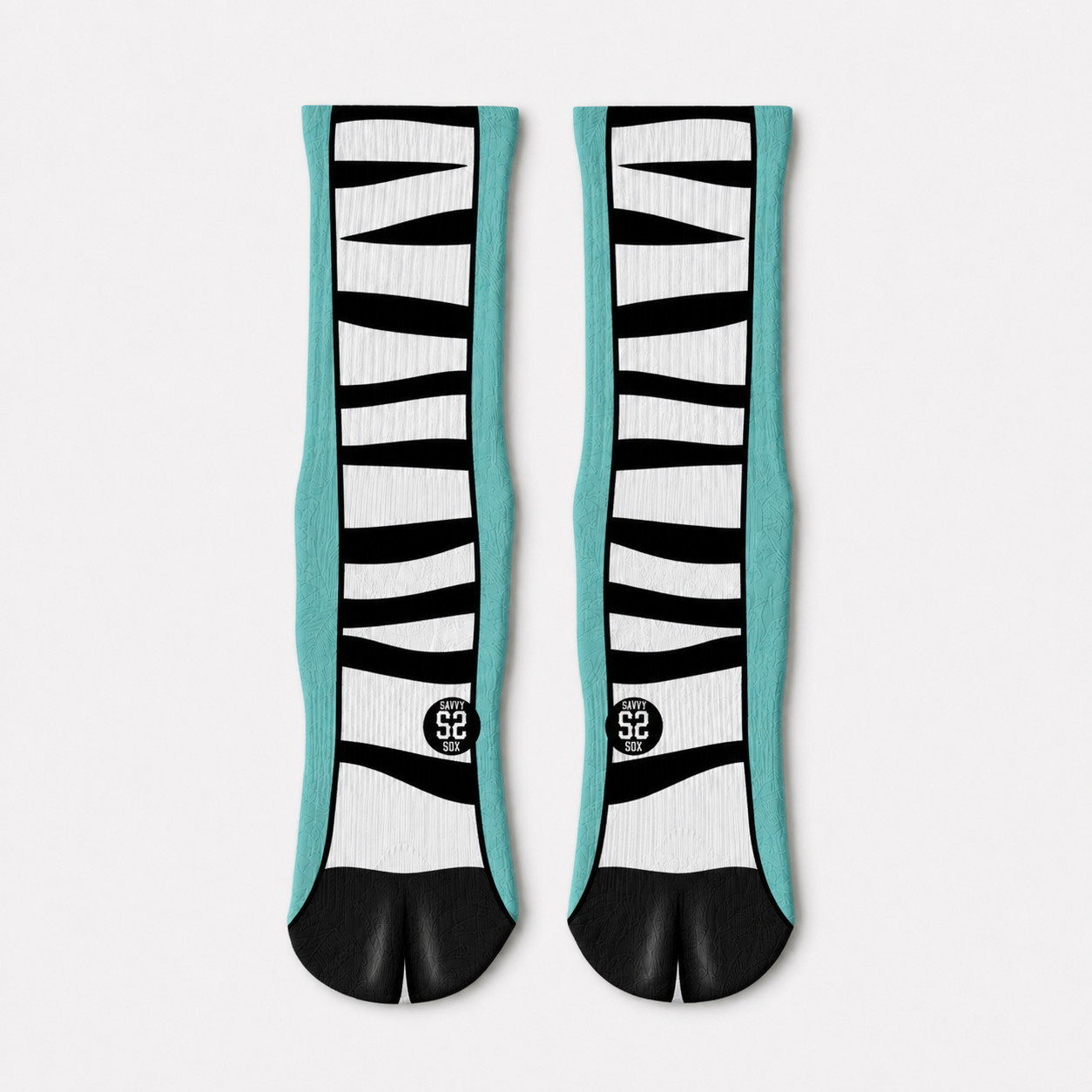 Crazy Zebra Legs Crew Socks