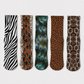 Animal Print Crew Socks (5 Pairs)