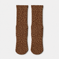 Leopard Print Crew Socks
