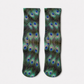 Peacock Print Crew Socks