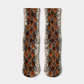 Snake Skin Print Crew Socks
