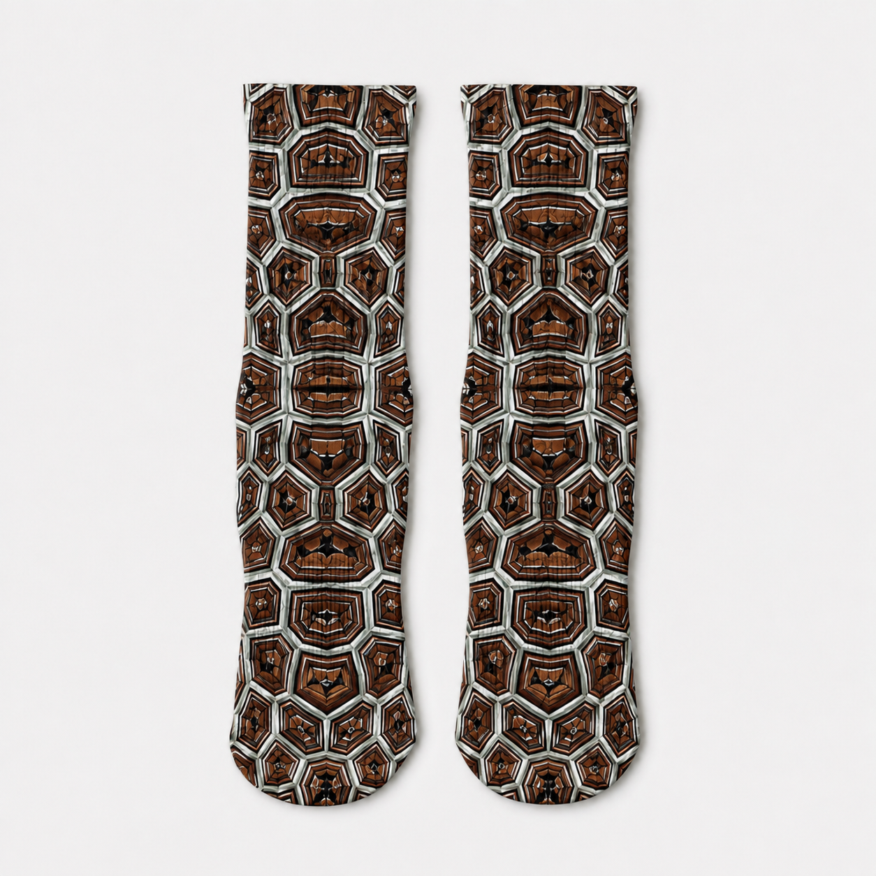 Turtle Shell Print Socks