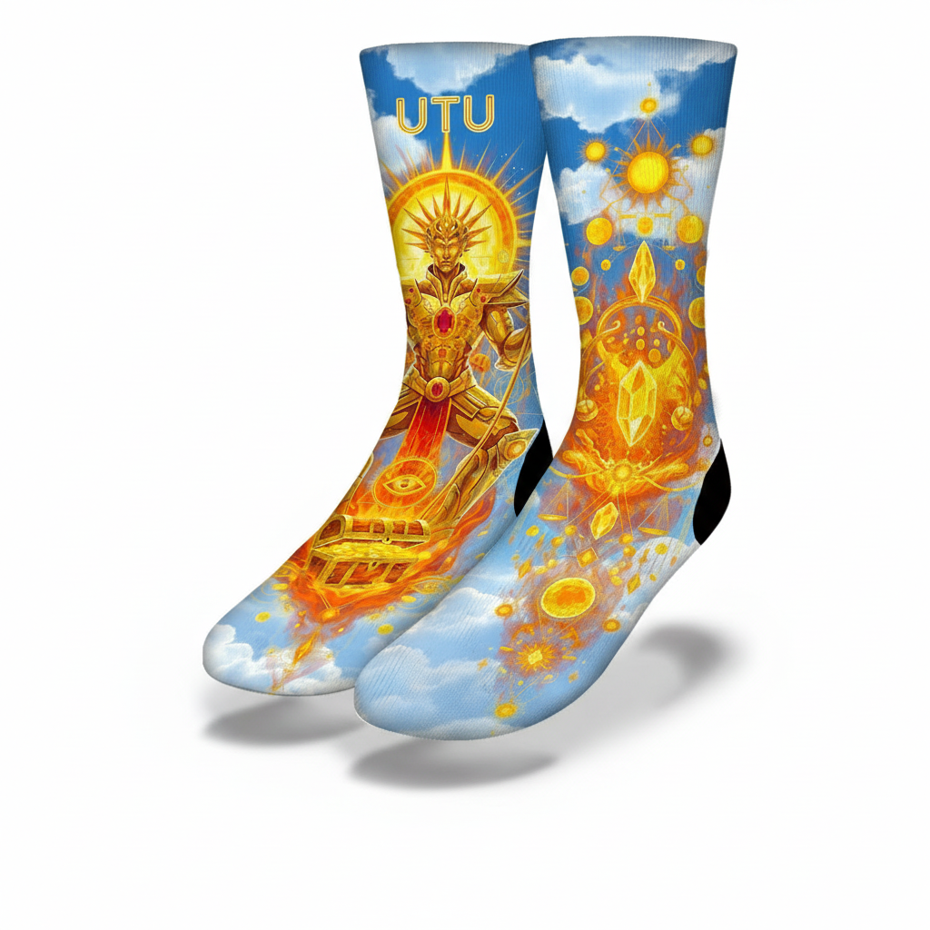 Anunnaki Utu_Clouds Socks