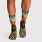 Southwestern Bison Sunset socks
