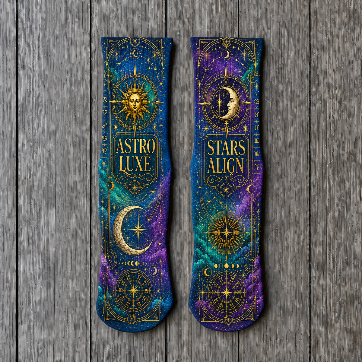 Celestial Astro Luxe socks