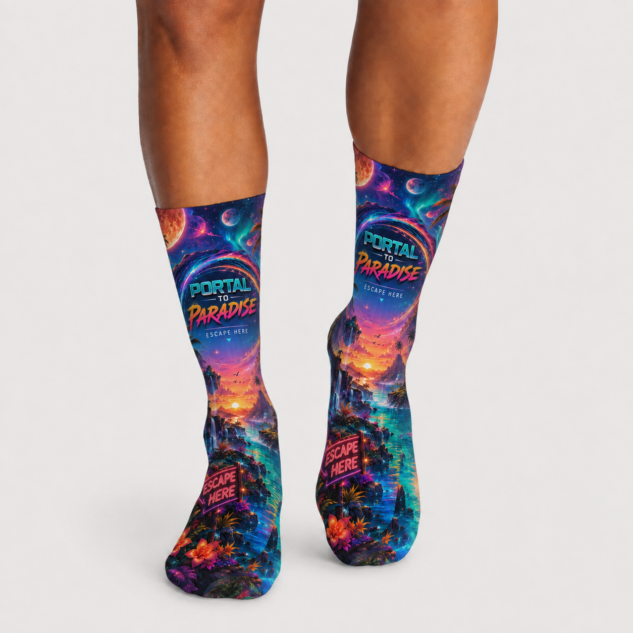 Celestial Portal to Paradise socks