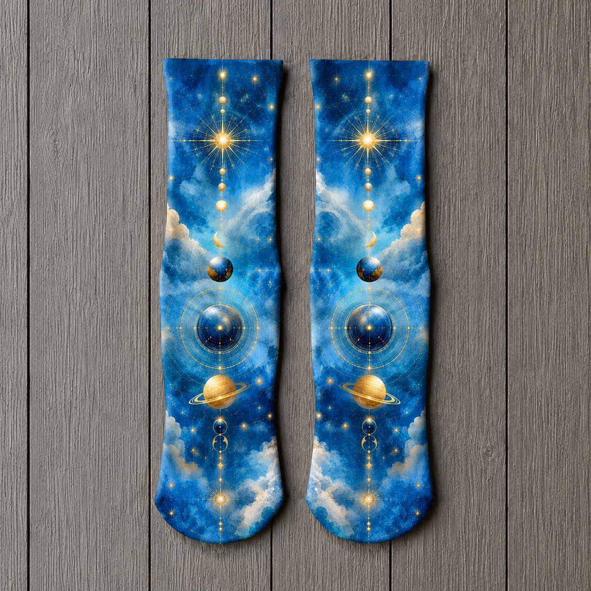 Celestial Stellar Alignment socks