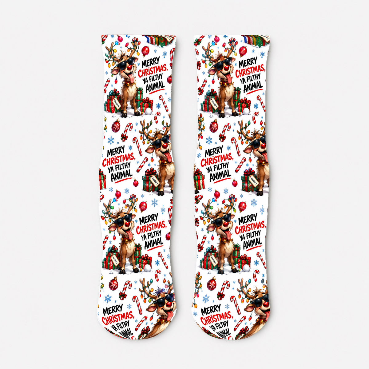 Christmas 44 Filthy Animal socks