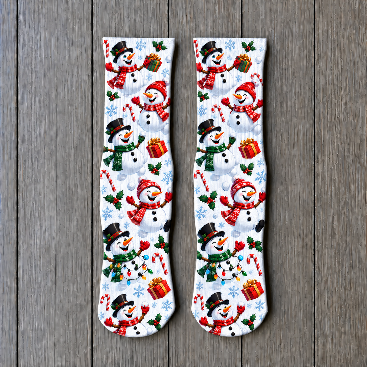 Christmas Snowman Holiday Party socks
