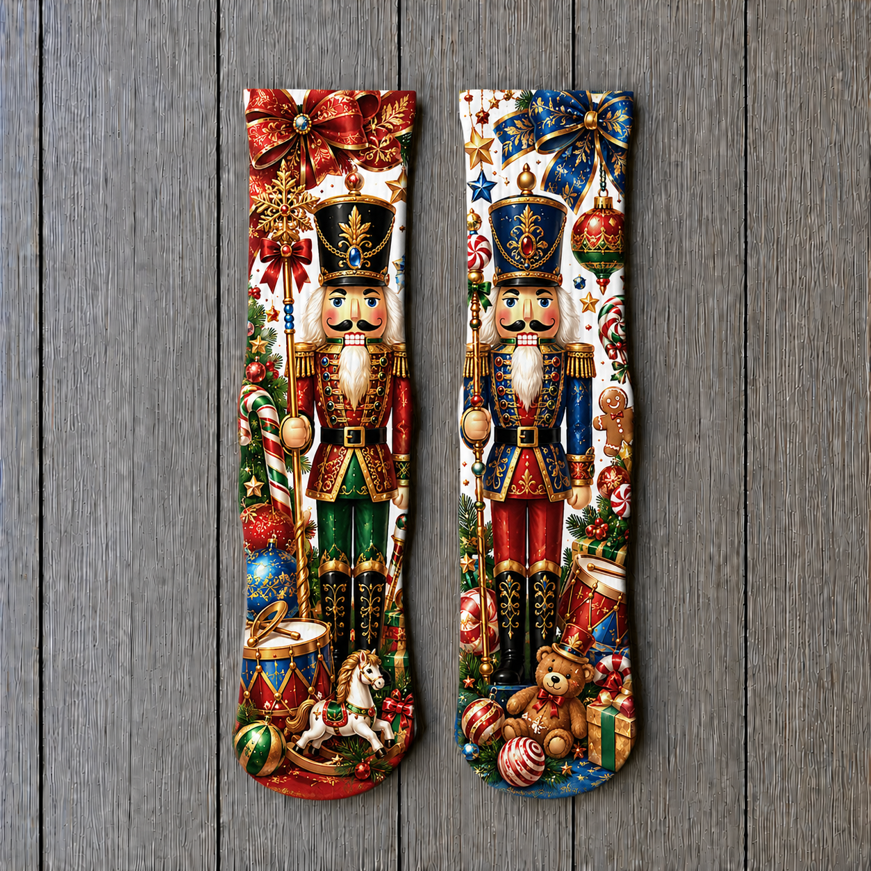Christmas Nutcraker socks