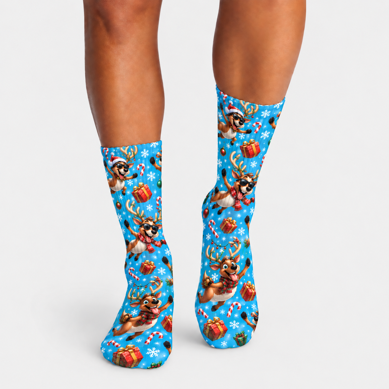 Christmas Reindeer Christmas Chaos socks