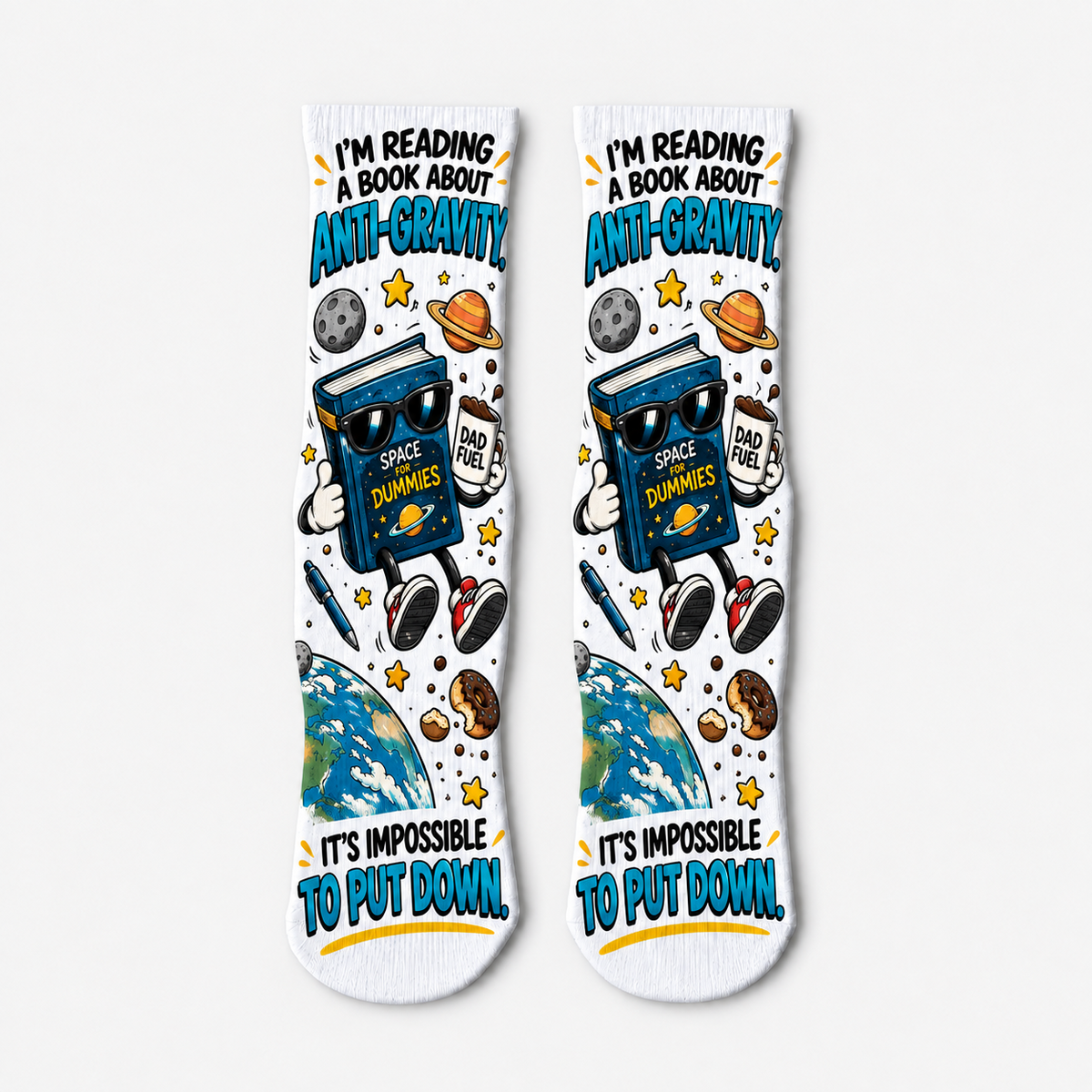 Dad Jokes Anti Gravity socks