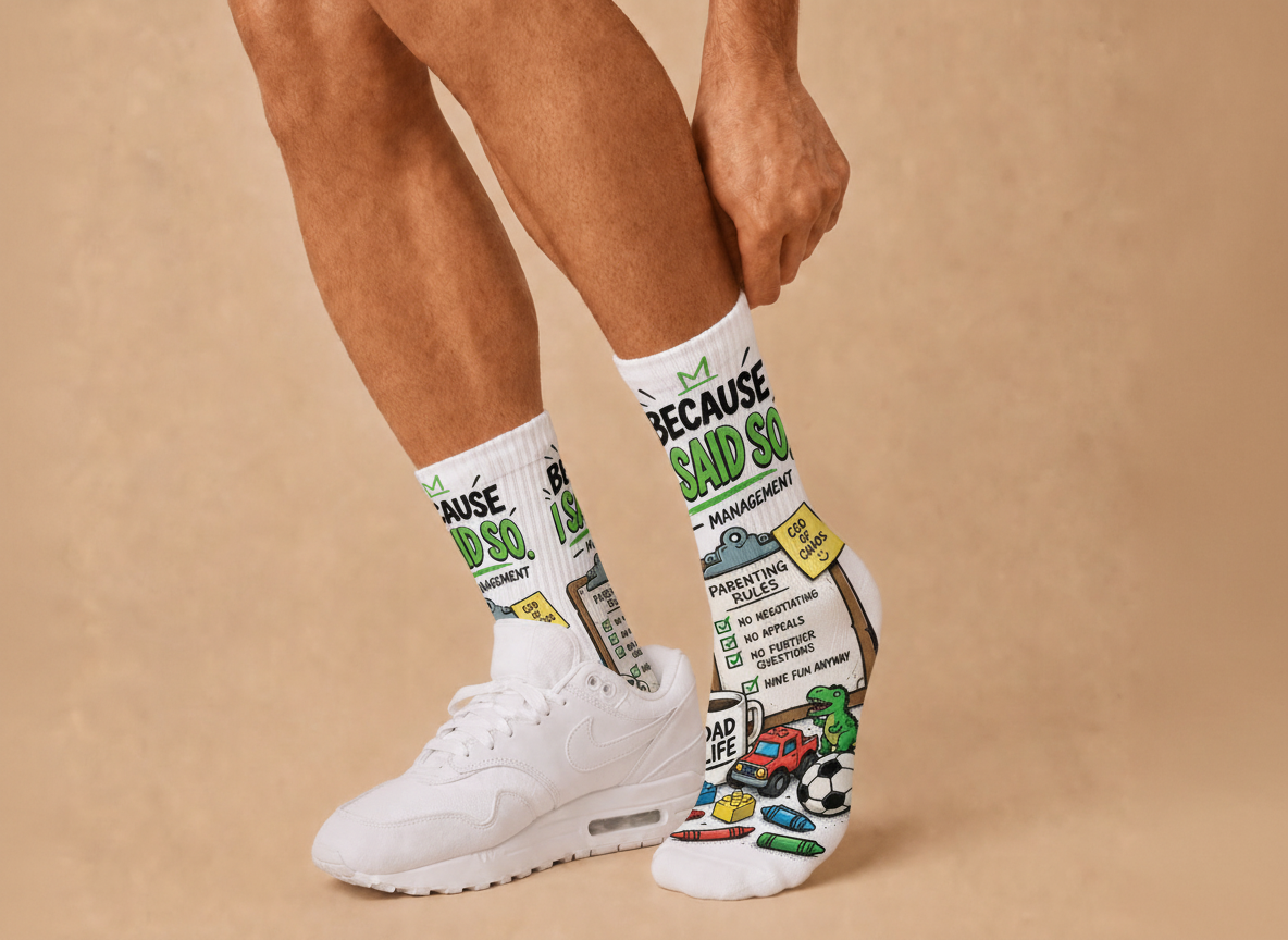 Dad Jokes Because I Said So socks