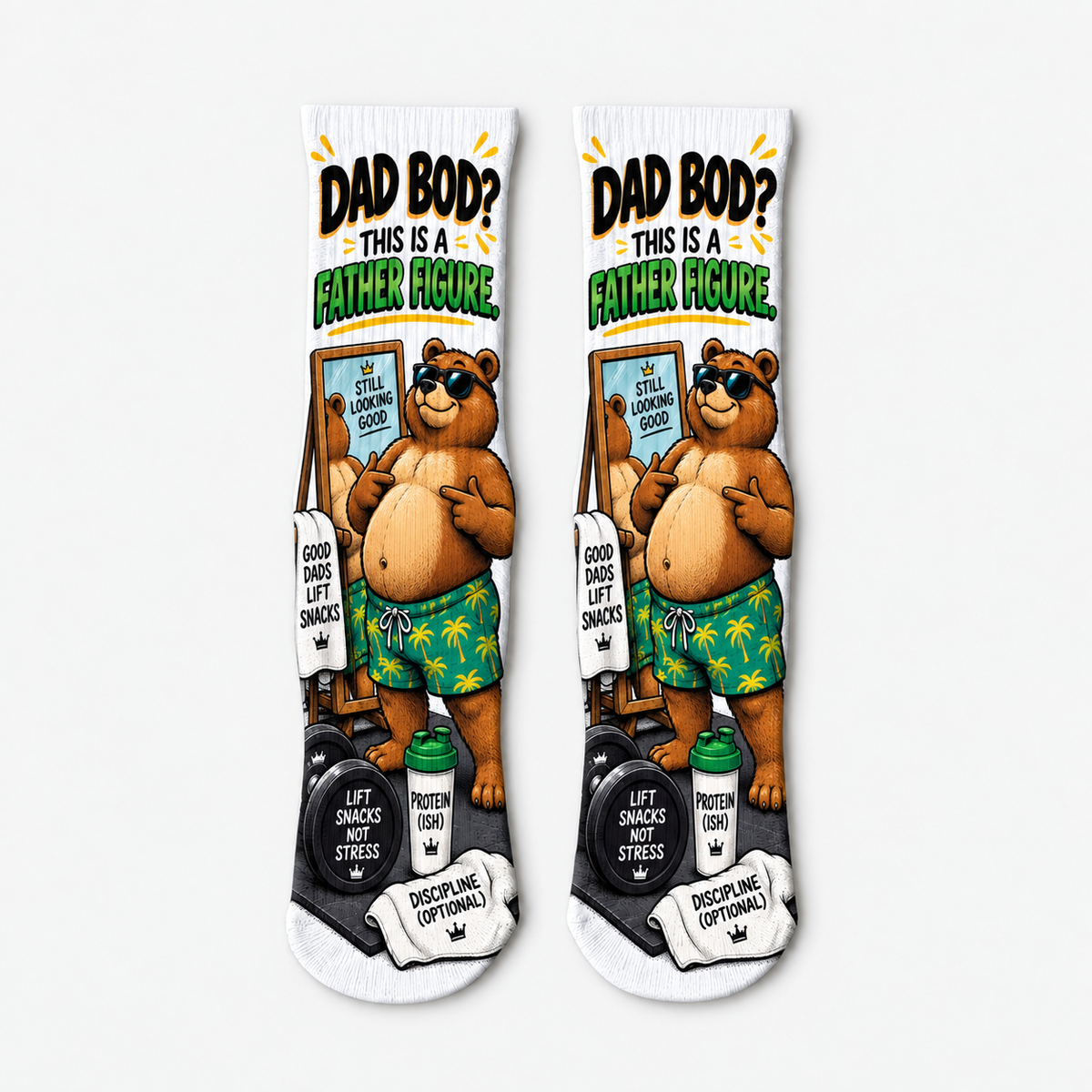 Dad Jokes Father Figure socks