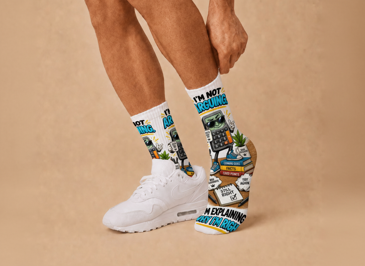 Dad Jokes Im Not Arguing socks