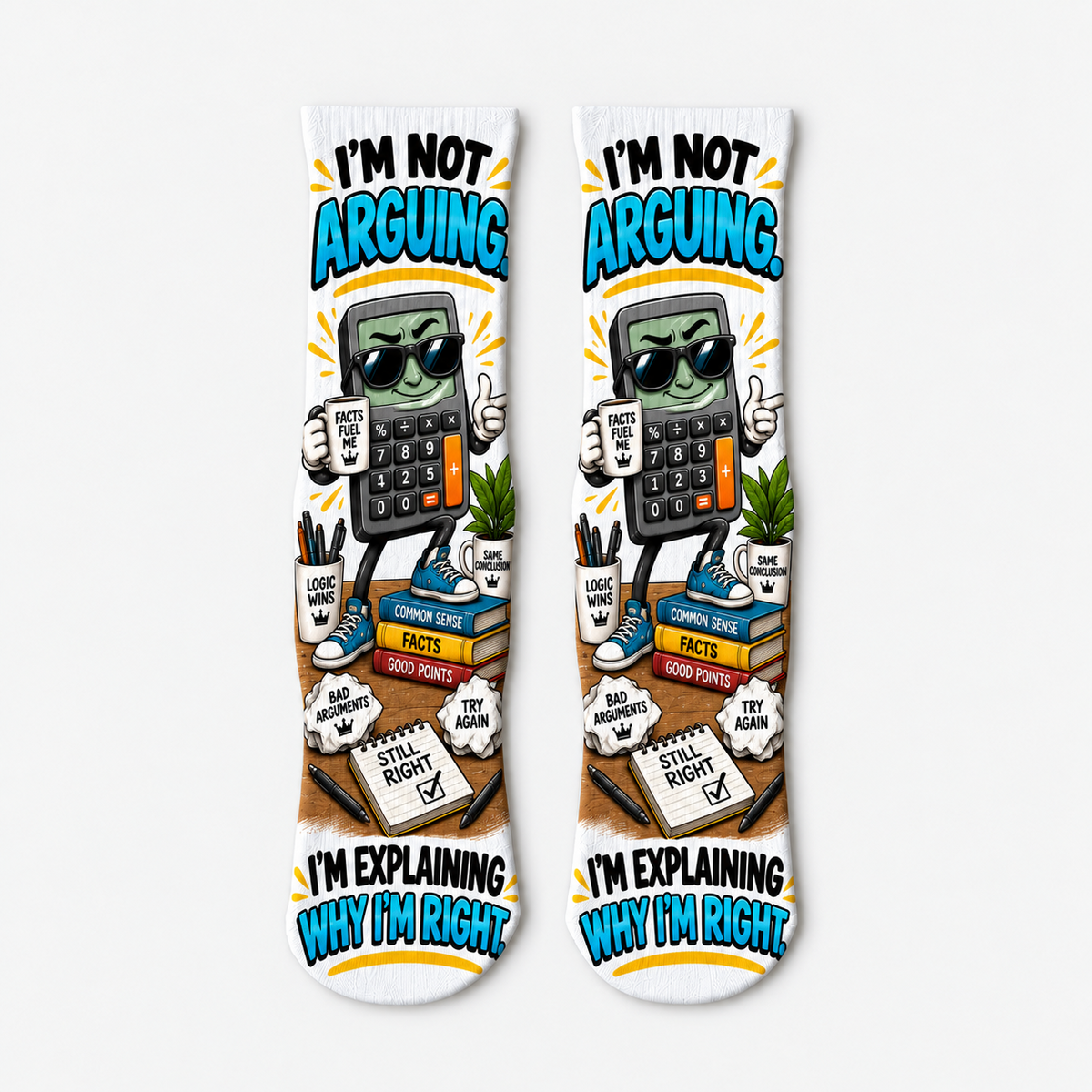 Dad Jokes Im Not Arguing socks