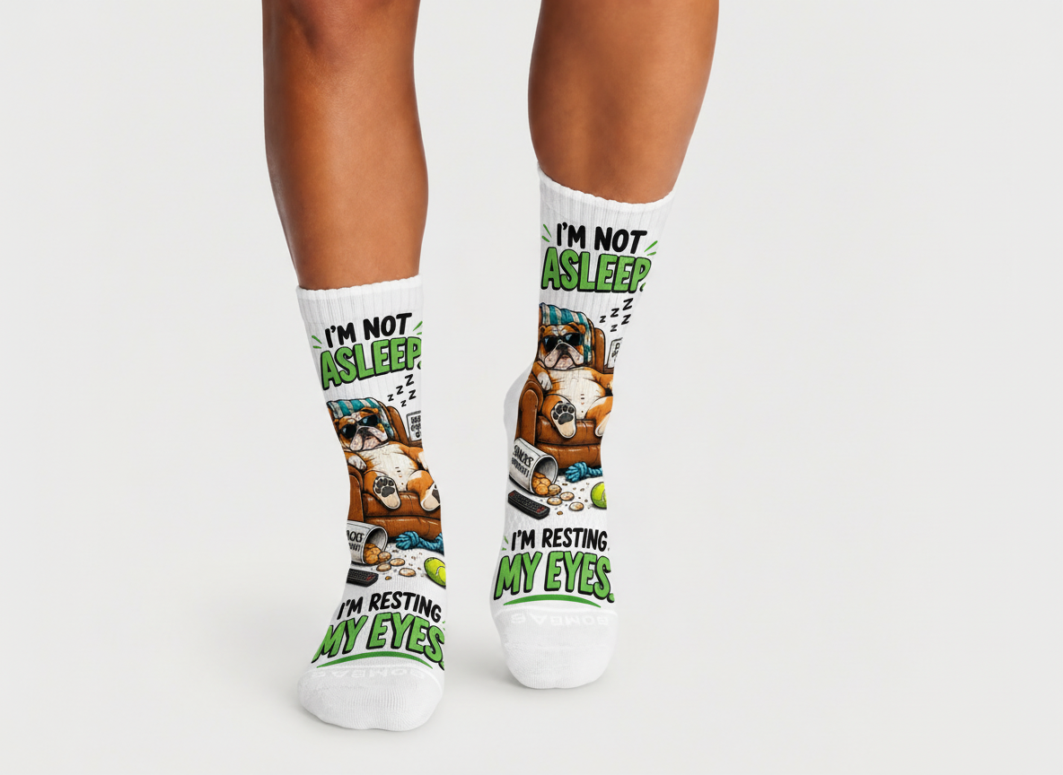 Dad Jokes Resting My Eyes socks