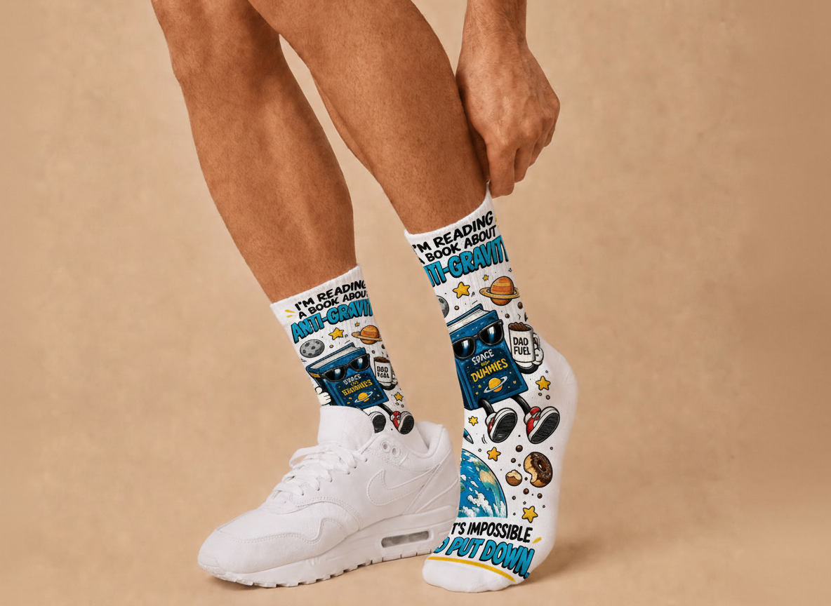 Dad Jokes Anti Gravity socks