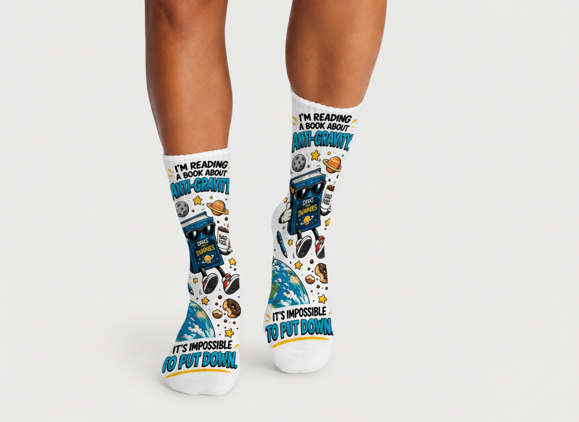 Dad Jokes Anti Gravity socks