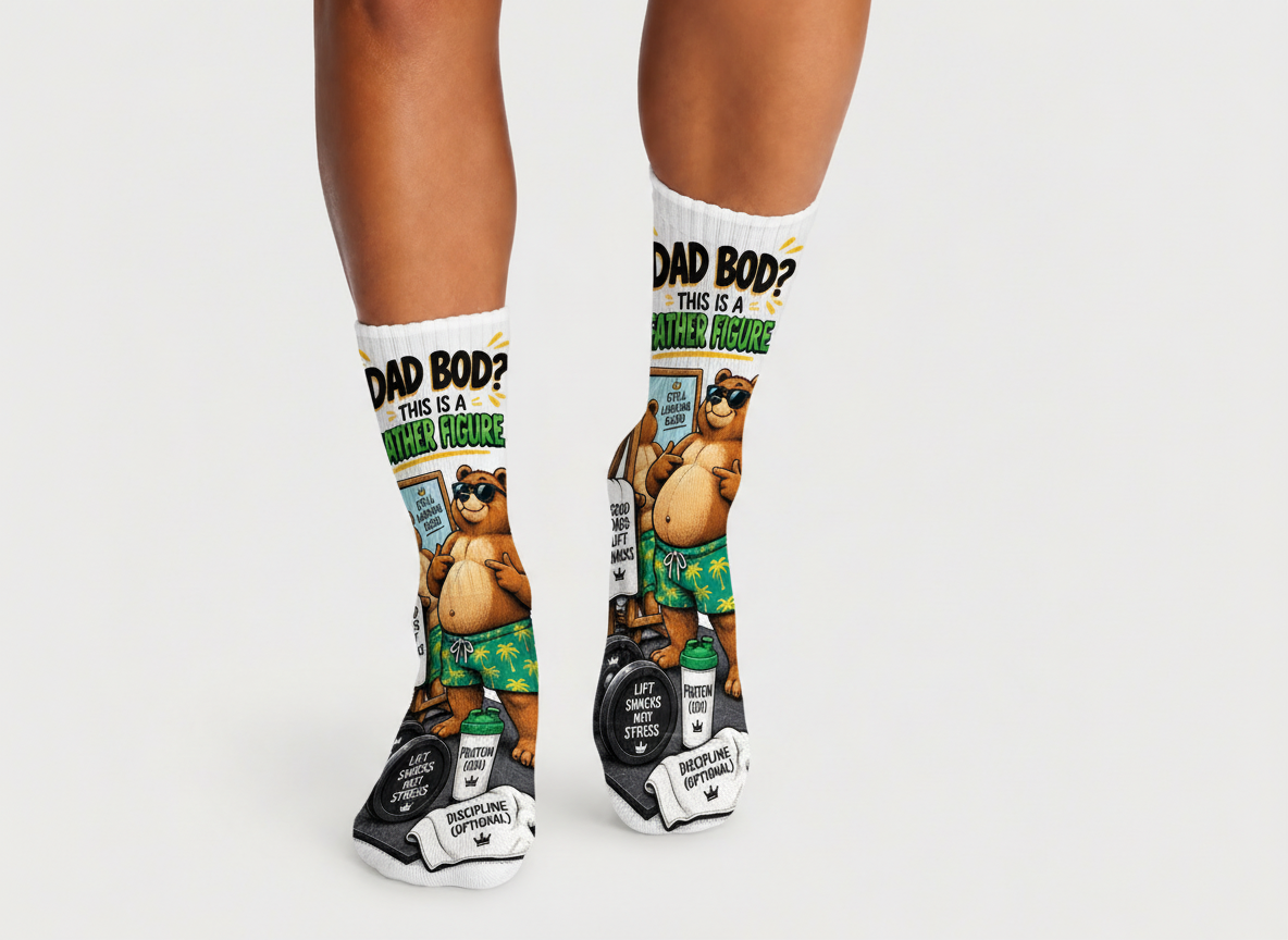 Dad Jokes Father Figure socks