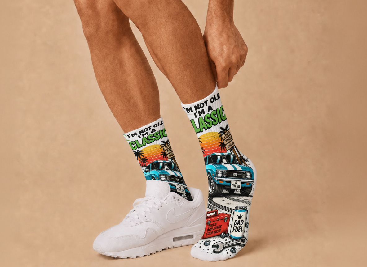 Dad Jokes Im a Classic socks