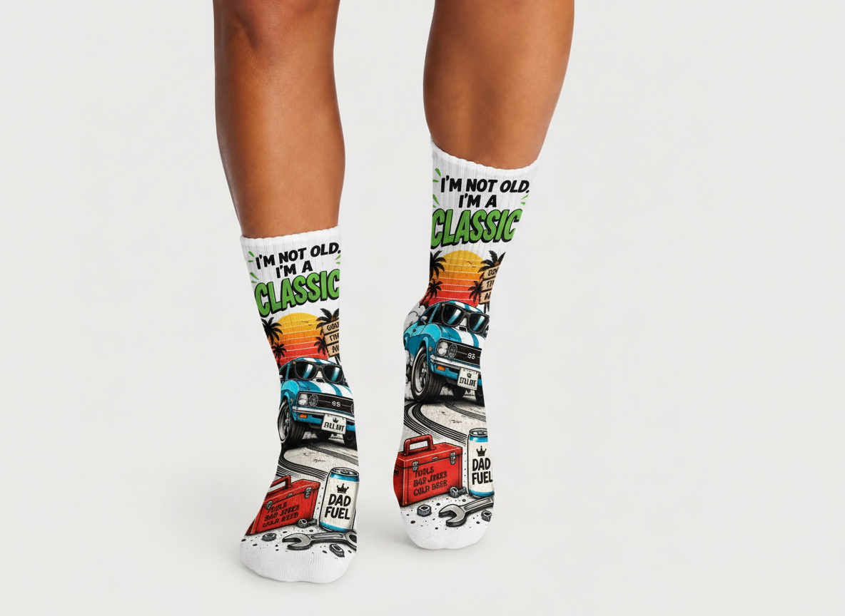 Dad Jokes Im a Classic socks