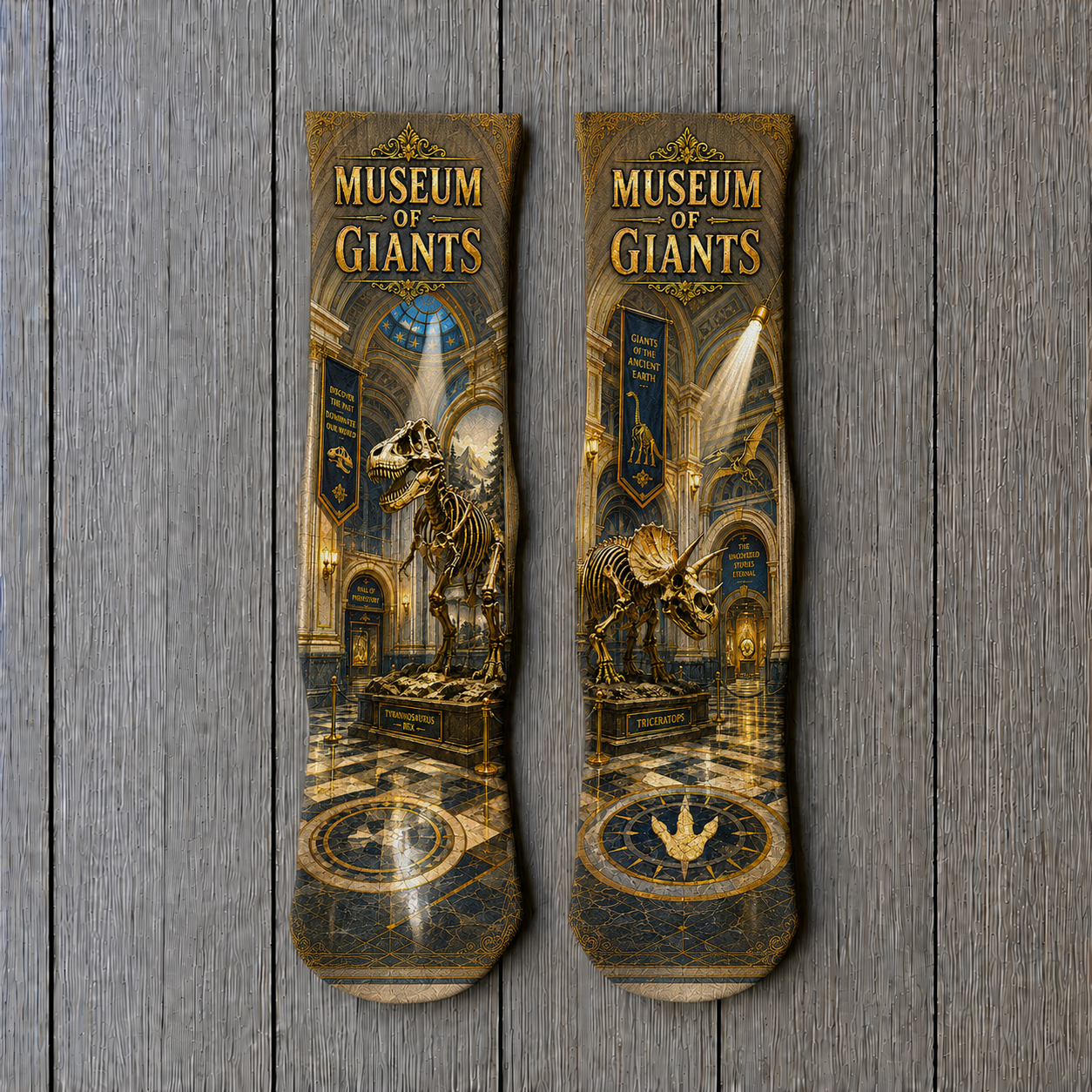 Dino Museum Of Giants socks