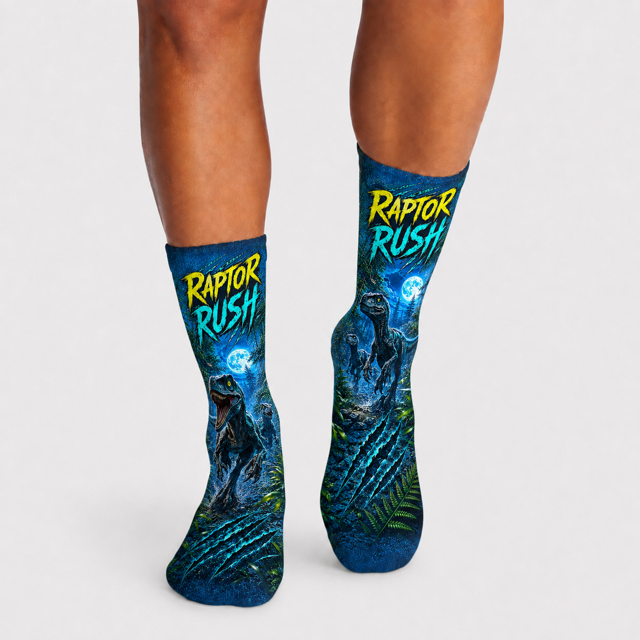 Dino Raptor Rush Socks