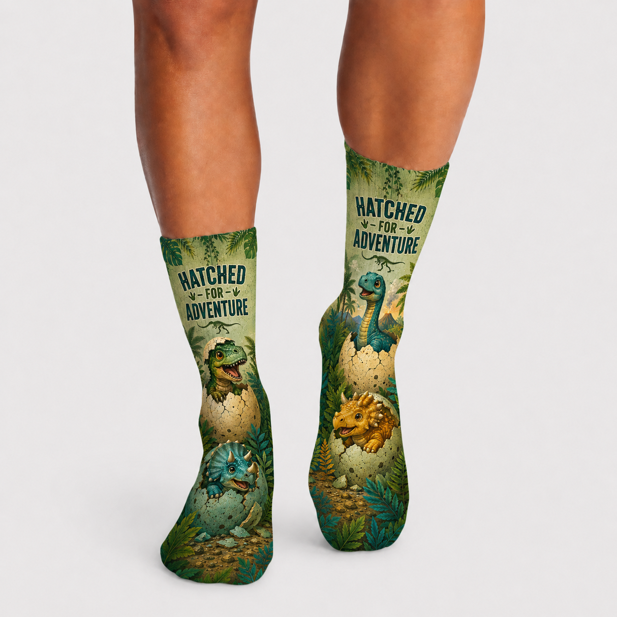 Dino Hatched For Adventure socks