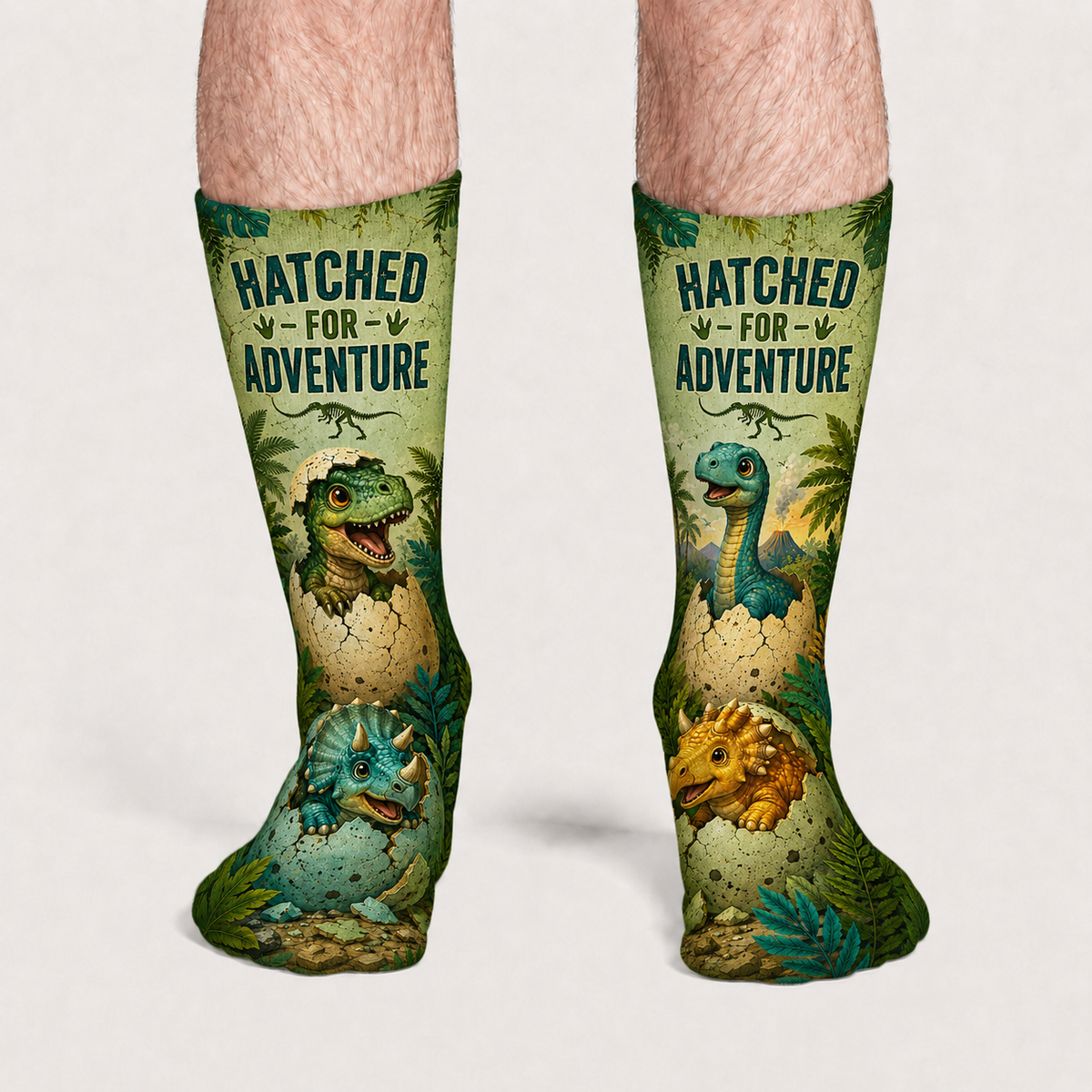 Dino Hatched For Adventure socks