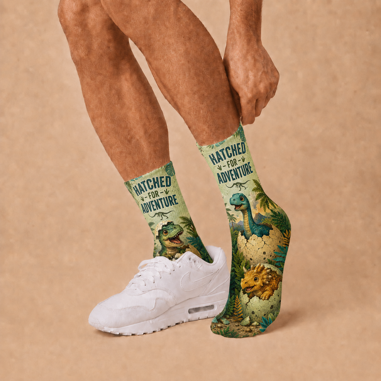 Dino Hatched For Adventure socks