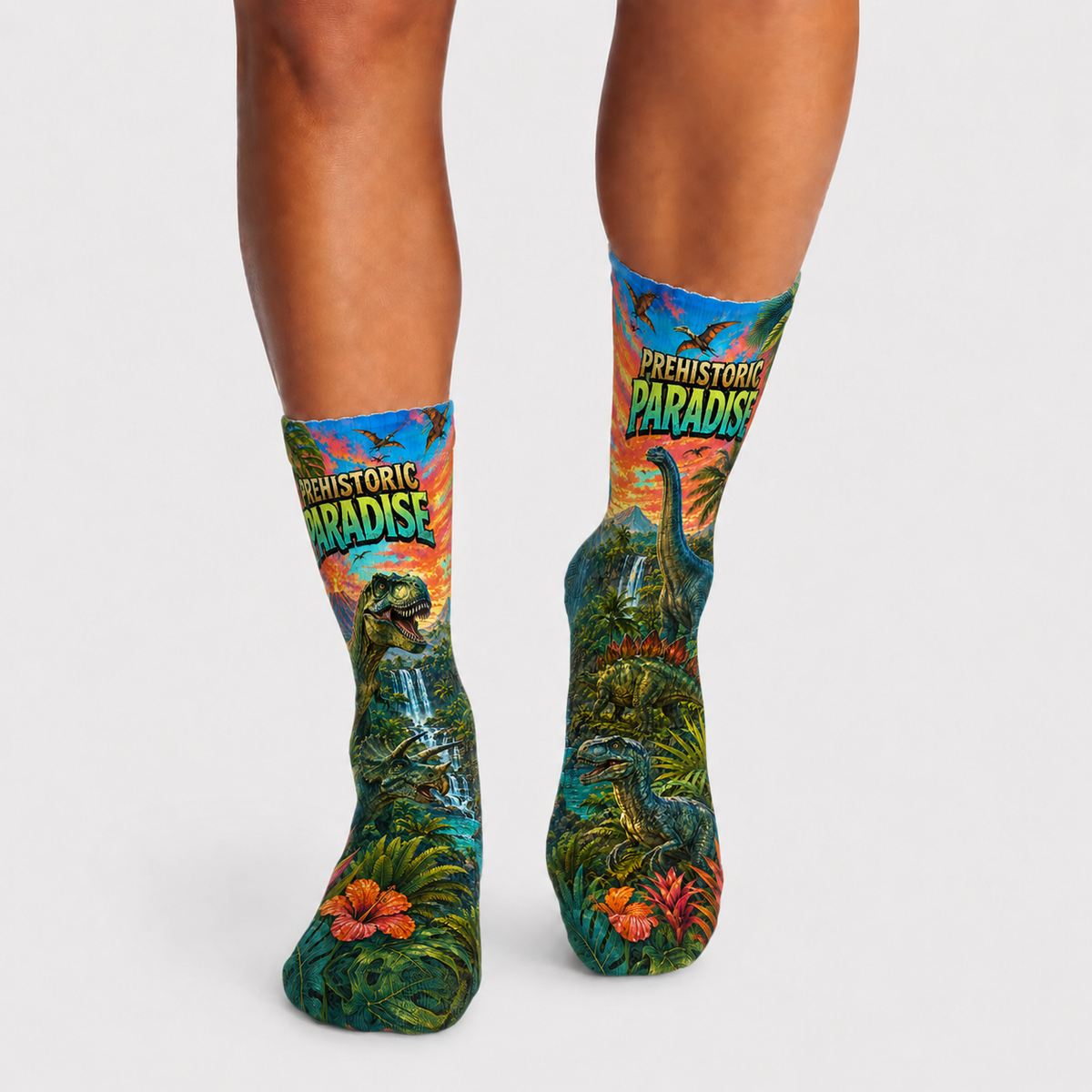 Dino Prehistoric Paradise socks