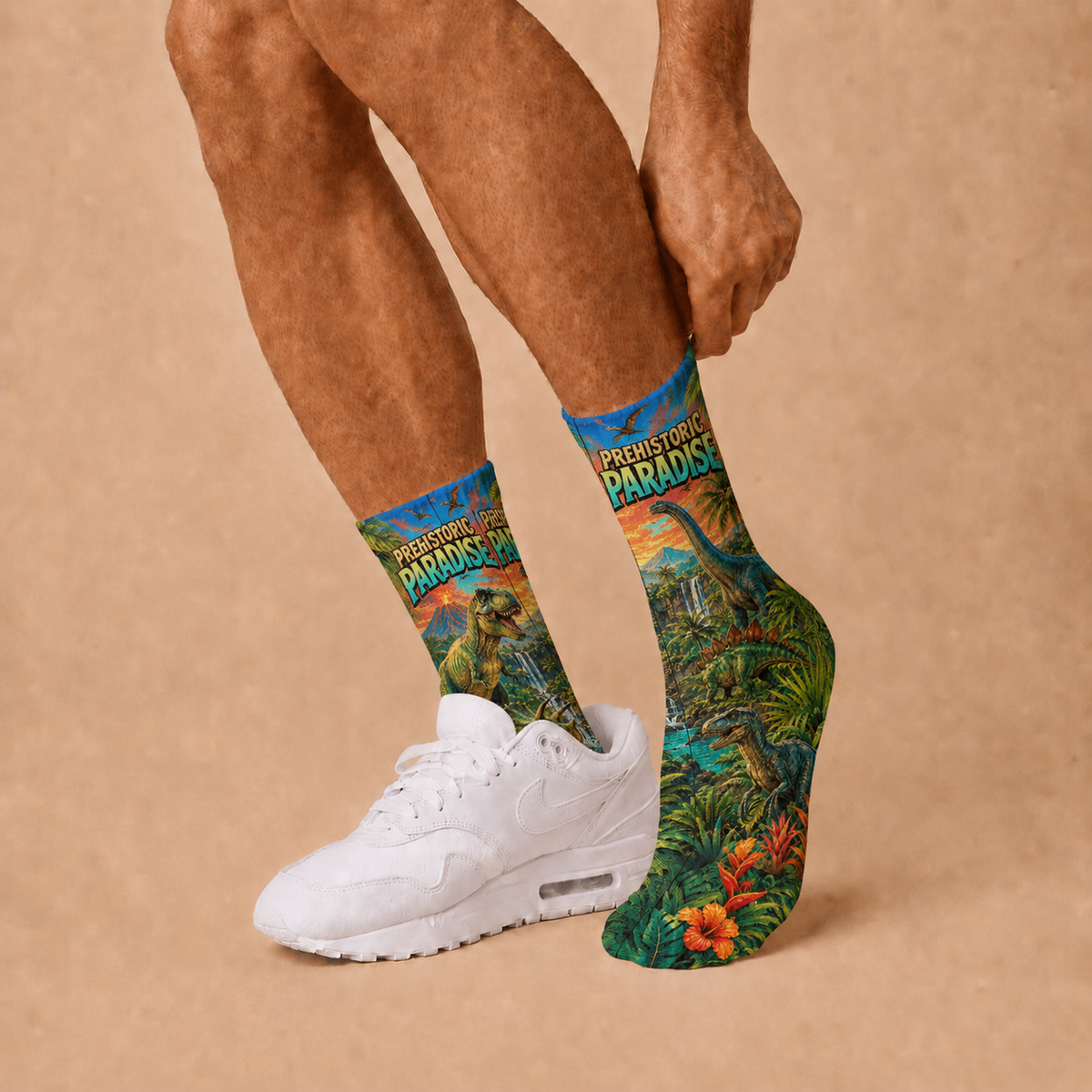 Dino Prehistoric Paradise socks