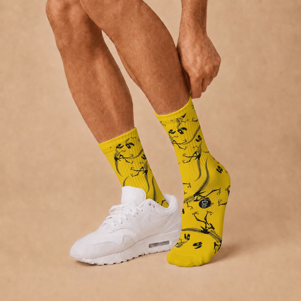 T-Rex Colossal Fossils Socks