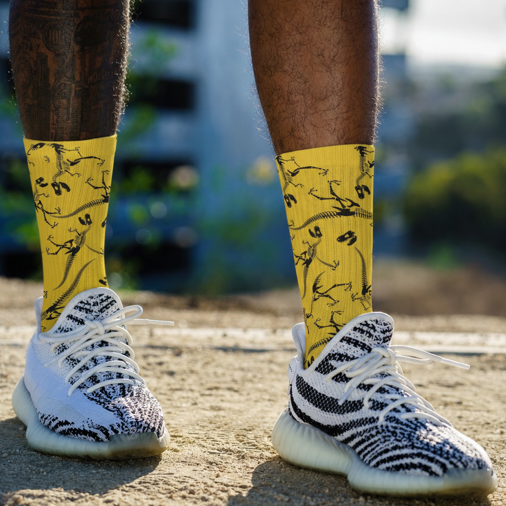 T-Rex Colossal Fossils Socks
