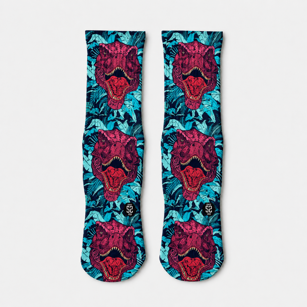 RAWR-some T-Rex Faces Crew Socks