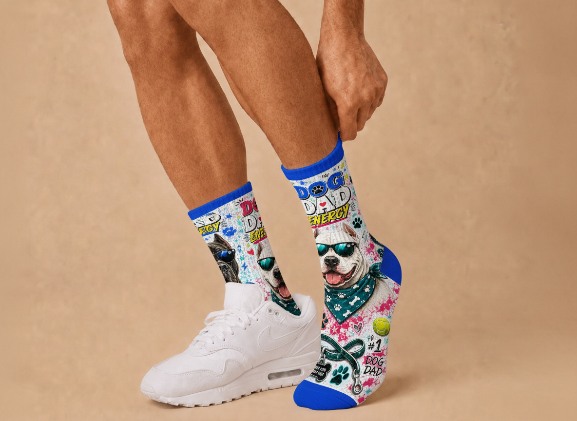 Pets Dog Dad Energy socks