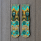 Egyptian Alien Pharaoh Stargaze socks
