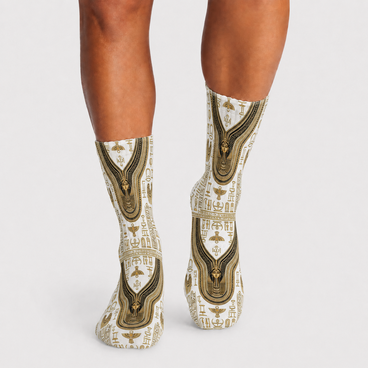 Egyptian Cleopatra Crest Pattern socks