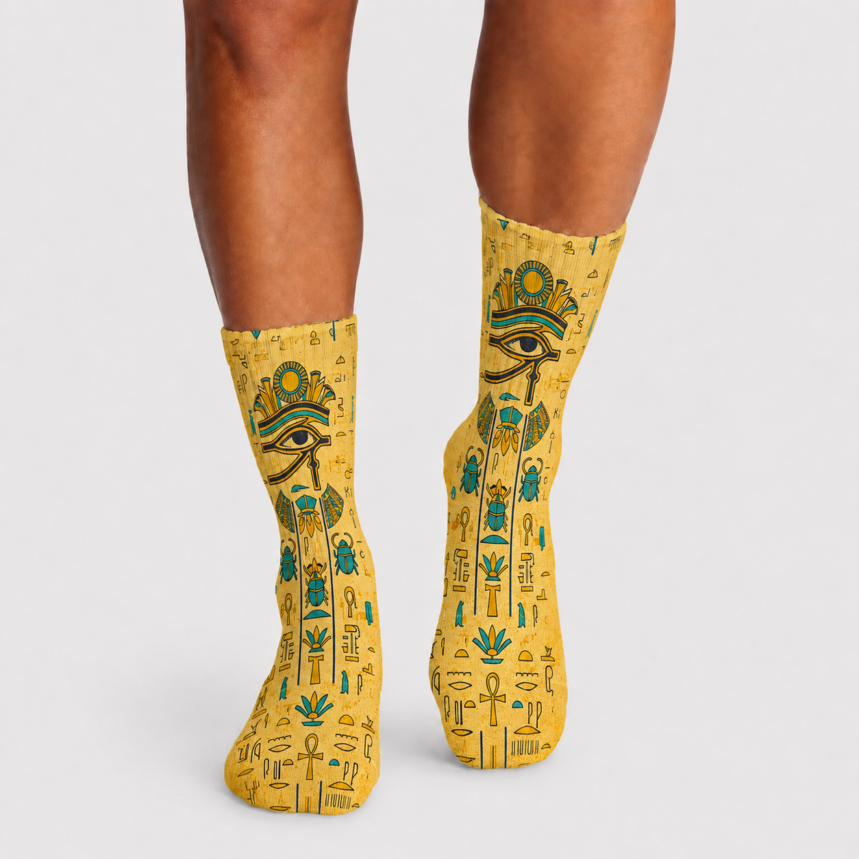 Egyptian Eye Of Horus Hieroglyph socks
