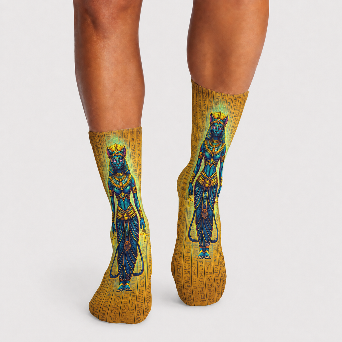 Egyptian Golden Bastet Relic socks
