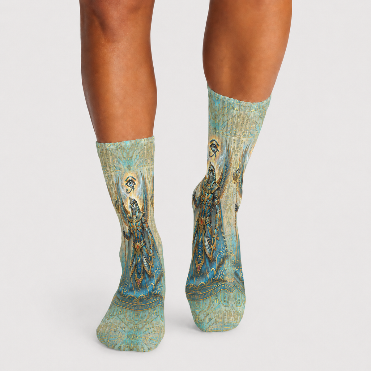 Egyptian Horus Sun-Eye Protector socks