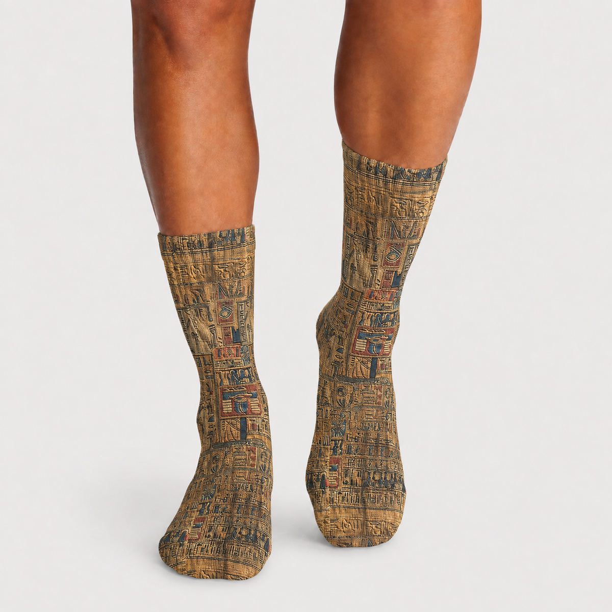 Egyptian Pharaoh´s Gold Script socks