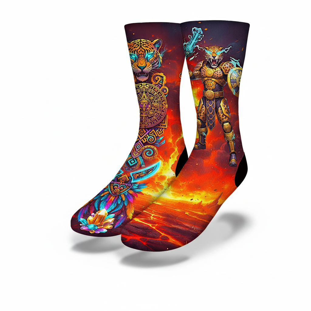 Elite Mexica Jaguar Warrior Socks