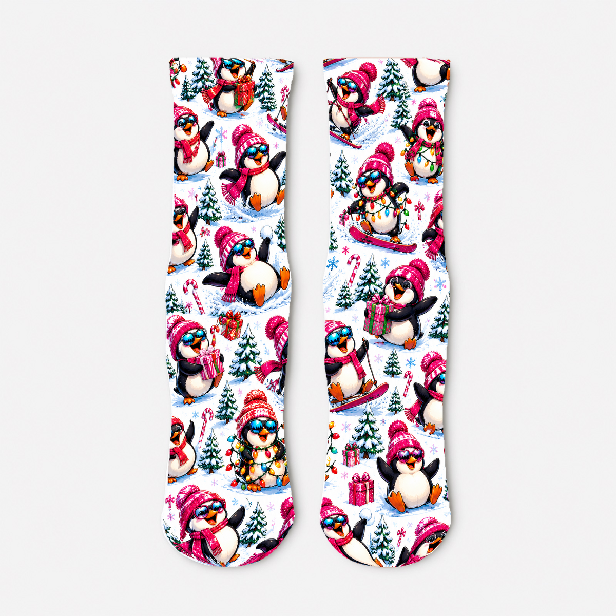 Christmas 33 Penguin Winter Wonderland socks