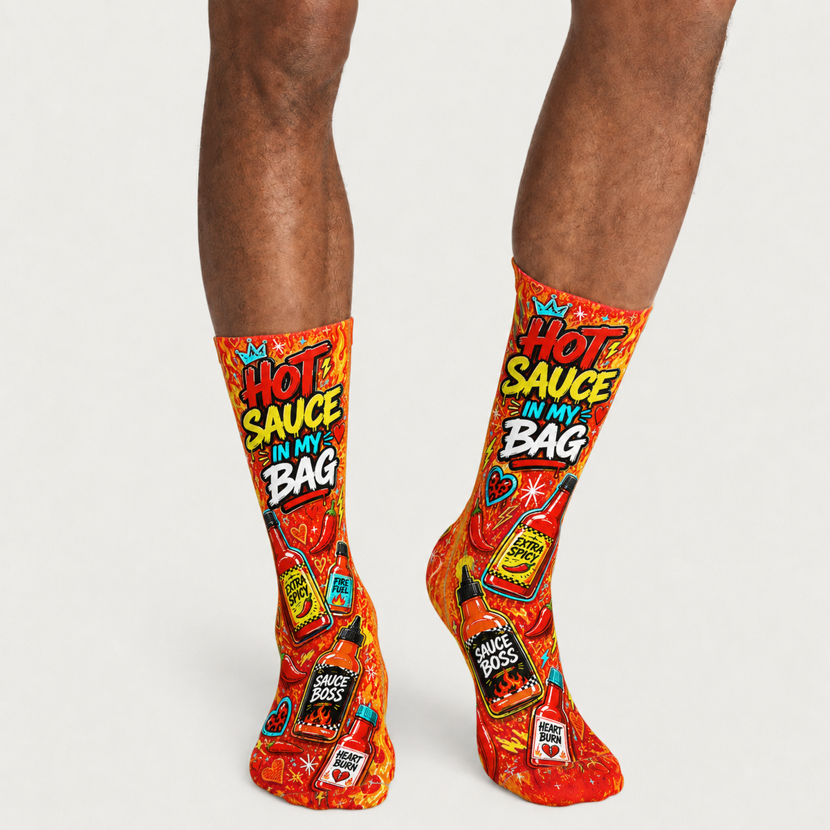Food Hot Sauce in my Bag socks