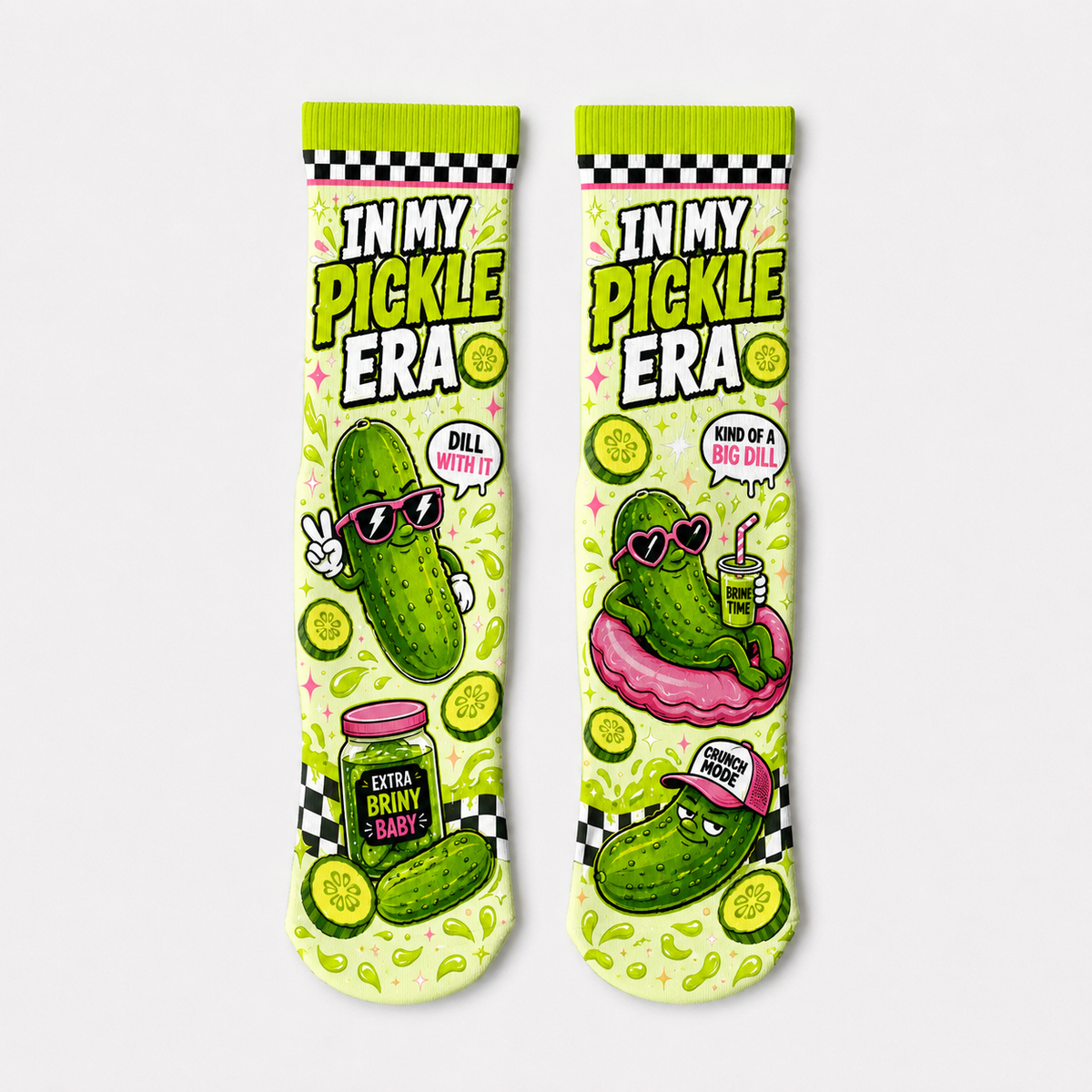 Food In My Pickle Era socks