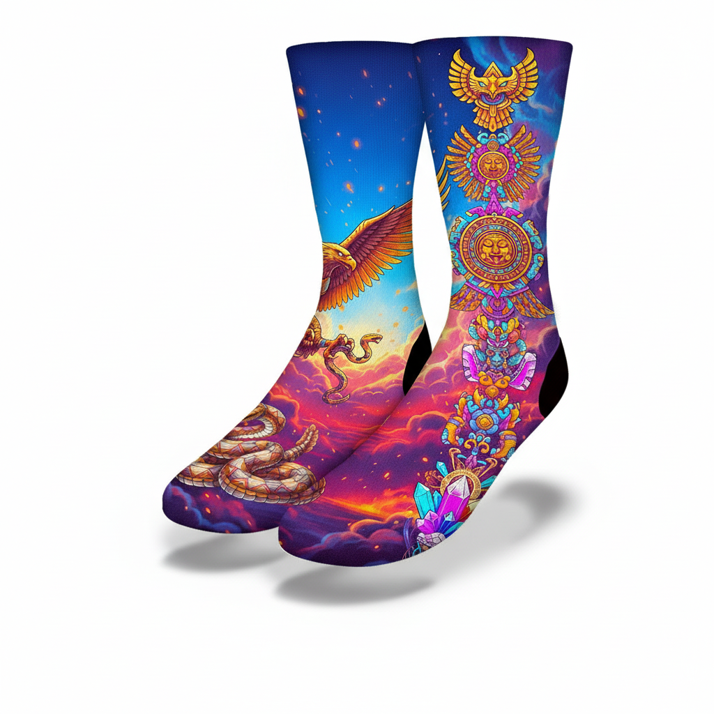 Golden Eagle and RattleSnake Socks