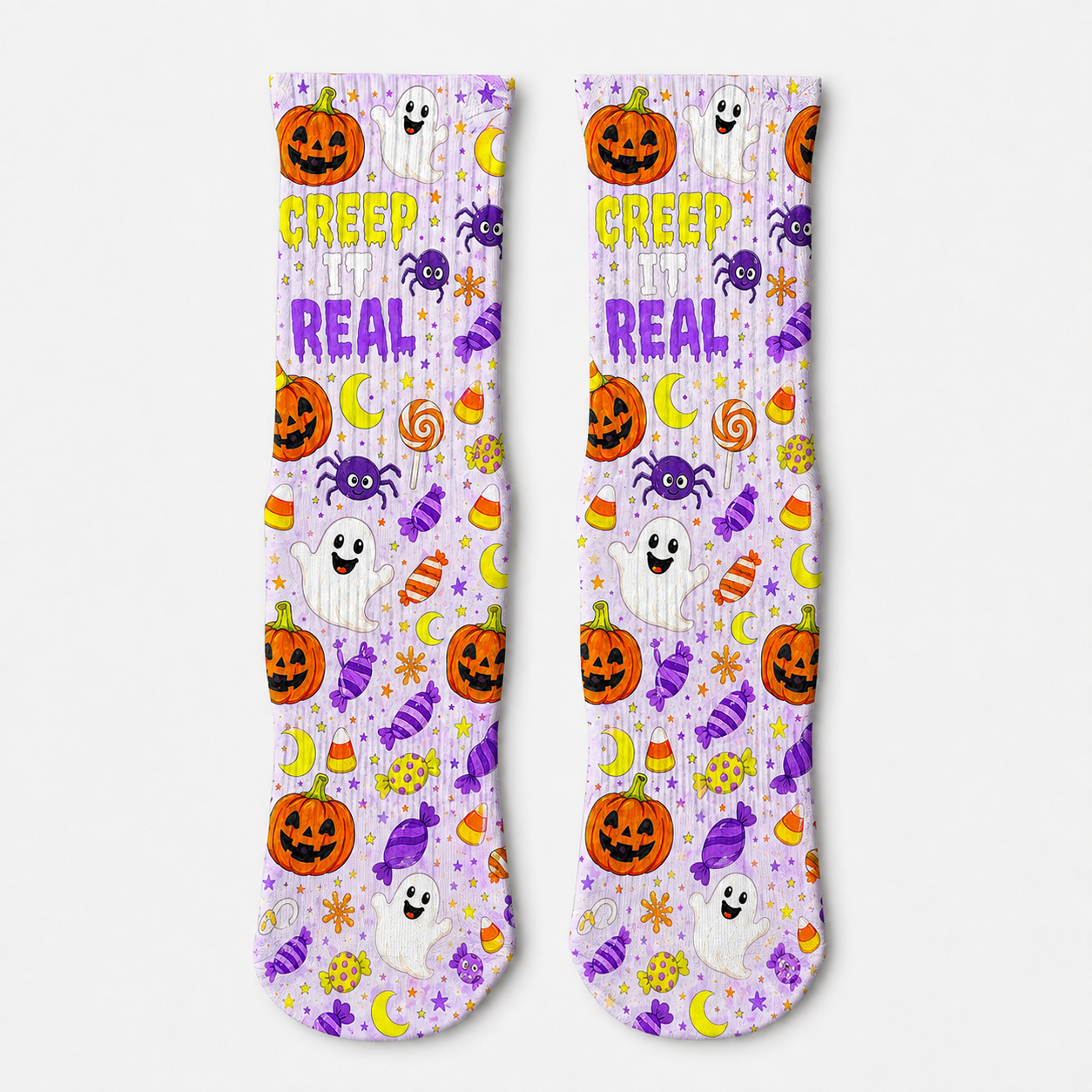 Halloween Creep It Real socks